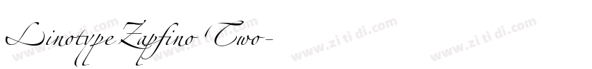 LinotypeZapfino Two字体转换